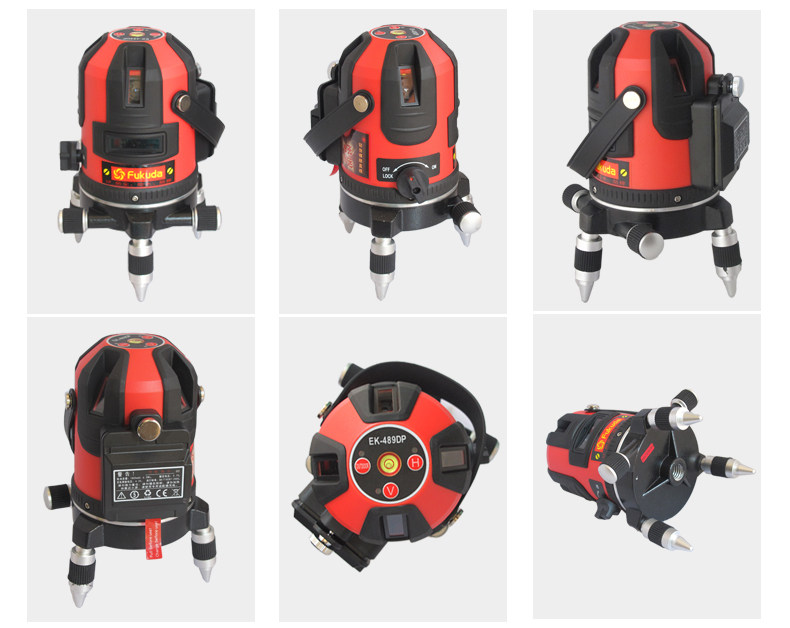 福田8倍红外线强光水平仪5线1点激光2线3线防摔投线仪激光打线器