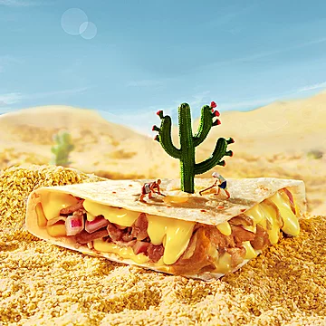 【粮全】墨西哥薄皮披萨芝士4片烤肉风味[10元优惠券]-寻折猪