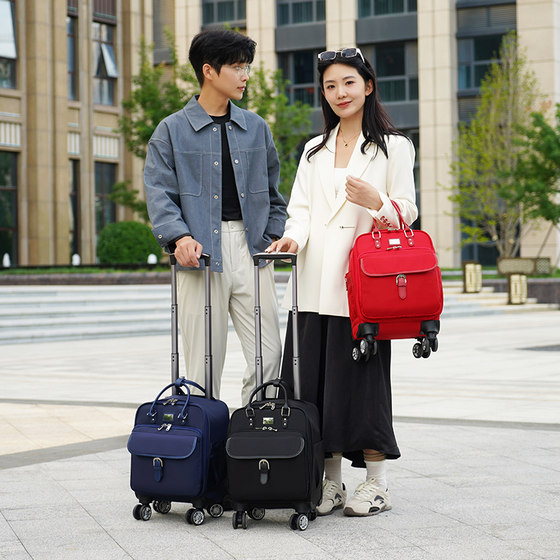New 12-inch hand-held trolley bag travel bag for women lightweight durable suitcase for men small spring air boarding box New 12-inch hand-held trolley bag travel bag for women lightweight durable suitcase for men small spring air boarding box