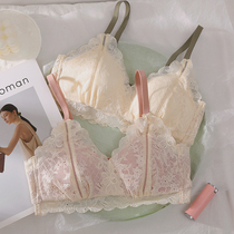 Summer underwear womens thin models gather big chest small adjustment type collars sexy white bra