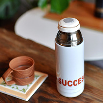 Japanese-style Harajuku trendsetter insulation cup Literary fresh cup Stainless steel outdoor sports portable Hong Kong-style Feng Shui Cup