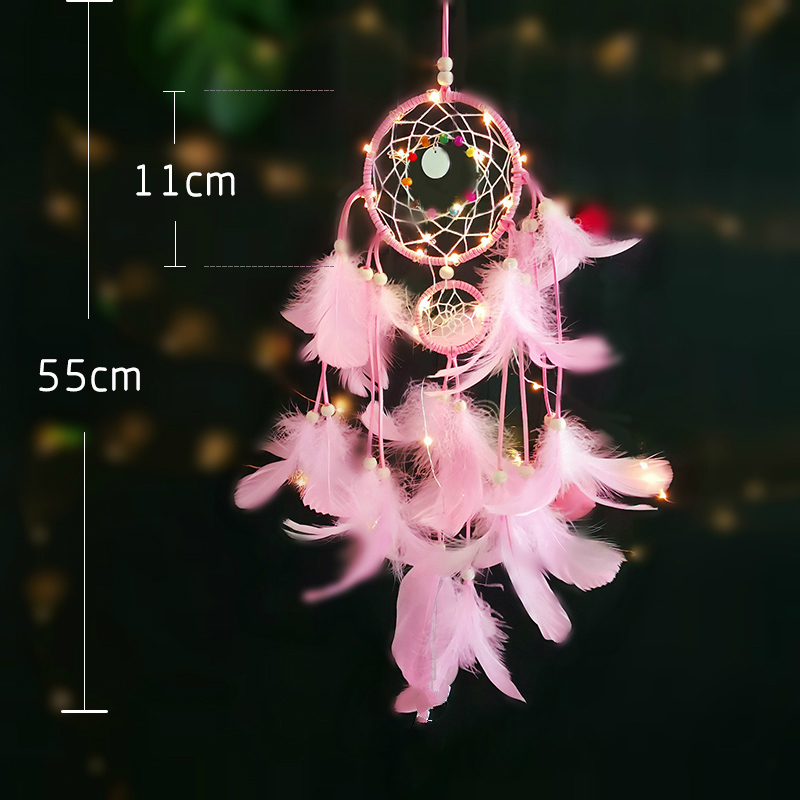 creative girl's dream catcher, wind chime, forest department, diy material, bao gong, main room, ornament, girl decoration, room, ornament