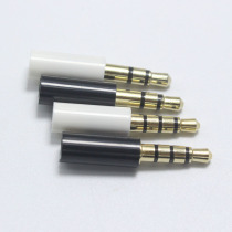 Gold-plated 3 5MM audio cable plug 3 5 headphone plug diy male head 3 sections three sections 4 sections four sections welding