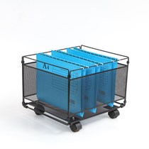 Wrought iron assembly document frame cart Metal contract information document quick fishing clip Large capacity iron file document box