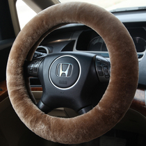 New winter pure wool car handle steering wheel cover warm short plush fur one lady cute Universal