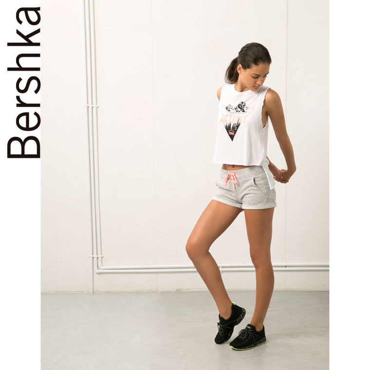 Bershka Bershka 'actions'印花运动款 T 恤衫 07308364