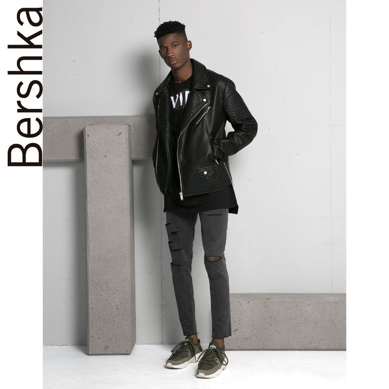 Bershka 印花拼接 T 恤衫 07994033