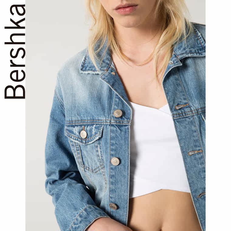 Bershka Bershka 加大版牛仔夹克 01183074