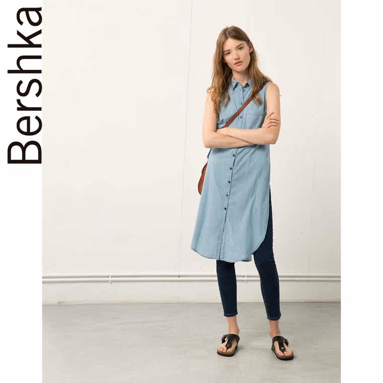 Bershka Bershka 牛仔衬衫 05758019