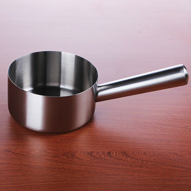 不锈钢水舀子厨师厨房水瓢 加厚加深长柄水勺 家用水壳水舀子