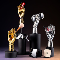 Hand Die Prop Ring Jewellery Model Show Show Showcase Showcase Showcase Plated Gold Fake Hand Joint Handmaiden