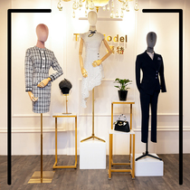 Color high-end platform model props female half-body clothing store window display model wedding dress display dummy model