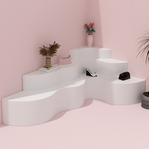 Close by wall Nakajima curvilineers Showcase Windows Art Display Swing shoes Shoe Bag Running Water Table High And Low Clothing Shop Soft