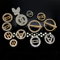 Button metal rhinestone round button cardigan sweater top knitted woolen dress versatile decorative women exquisite