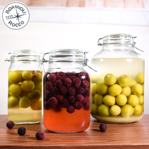 Imported special wine bottle empty bottle bubble bayberry wine special jar sparkling wine glass bottle green plum special large wine jar