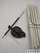 In the 1980s exported to Northeast Japan pure wolf tail hook line painting porcelain old brush pen drawing pen size Wolf Gui Tianjin Great Wall Brand