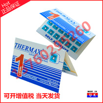 UK TMC original single grid 71 degrees Celsius temperature measurement label thermal test paper dishwasher special temperature wax sheet
