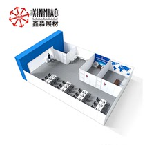 Large event temporary office exhibition position office reception room partition room 8-prism exhibition position aluminum manufacturer