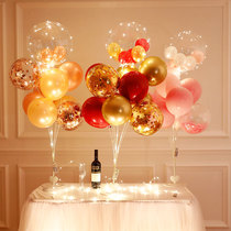 Table floating balloon decoration wedding wedding room scene layout wedding road lead birthday opening party column bracket base