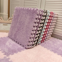 Korean floor mat splicing mat suede plush plush room bed side carpet floor mat cement floor