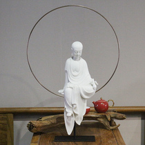 New Chinese Meditation Mood Swing Piece Home Soft Decoration Living Room Clubhouse Hotel Genguan Furnishing Creative Buddha Statue