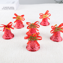 Huachi gold 5 5cm Christmas Bell pendant Christmas tree pendant window hanging Christmas decorations