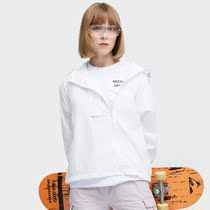 2021 New placket with diagonal zipper outdoor sunscreen clothes female summer thin UV protection breathable running coat