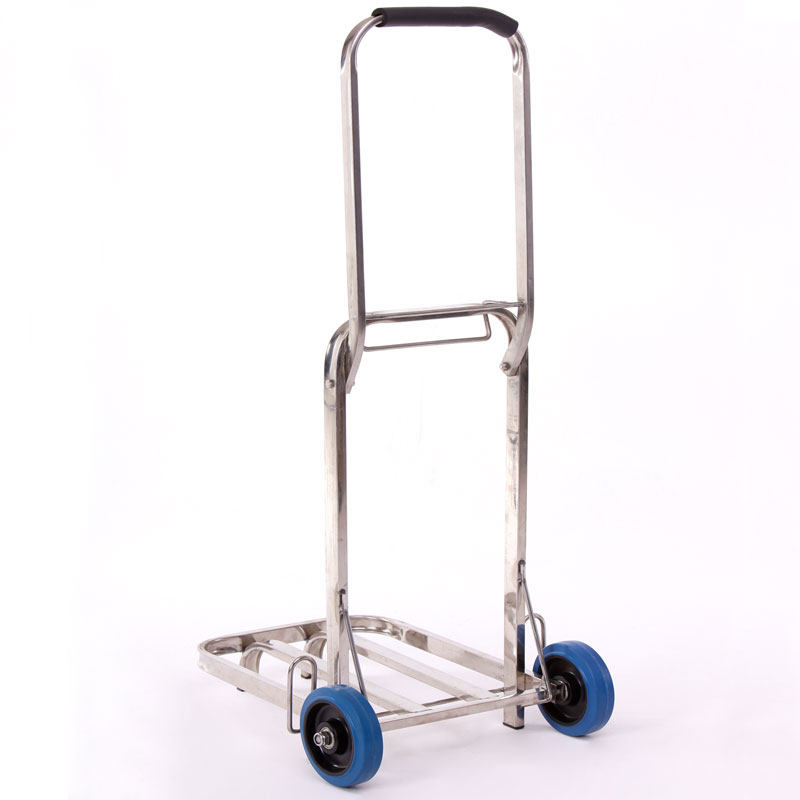 不锈钢手拉车行李车 便携折叠载重王 拉货购物车拉杆车买菜小拖车