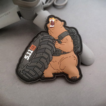New PVC 3D Rubber Magic Sticker CF Training 511 Tire Bear Remembrance Badges Moment Preparation Battle Package Sticker