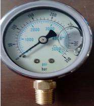 Factory direct y50 radial axial seismic pressure gauge stainless steel vacuum gauge hydraulic pressure gauge oil