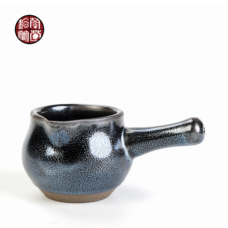 Blue kirin built light office kung fu tea set suits for large cup tea tureen jianyang ceramic lamp cup six only