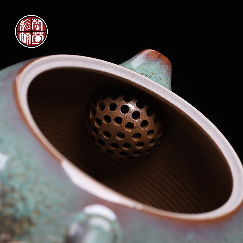 Jin jun porcelain quality goods is one little teapot with a tea teapot MiaoXingWei hand undressed ore glaze up xi shi pot