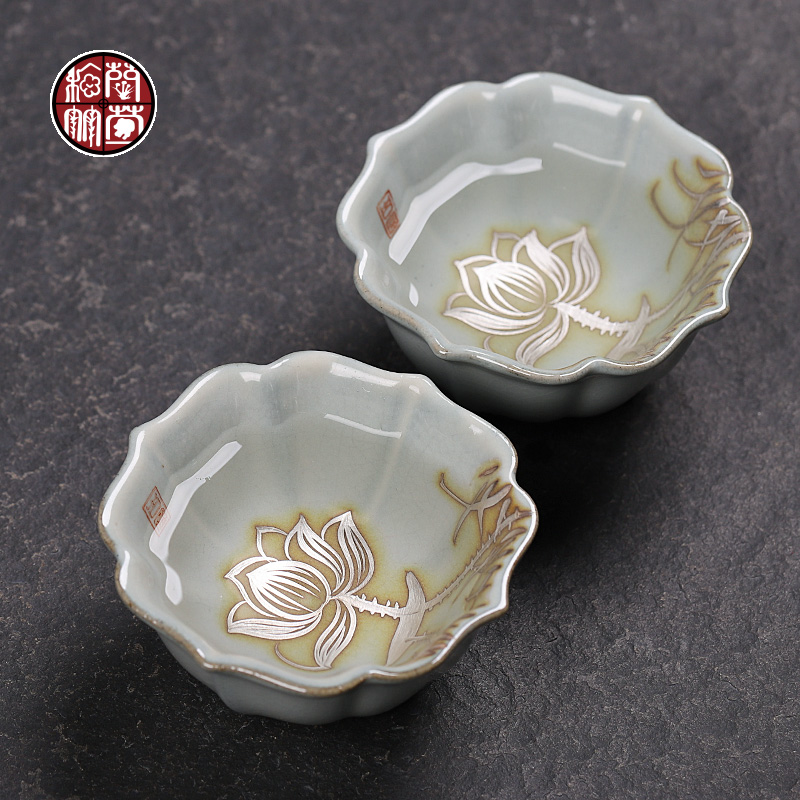 Kombucha tea cup master cup single cup your up slicing can be a single sample tea cup light longfeng lotus for a cup of tea