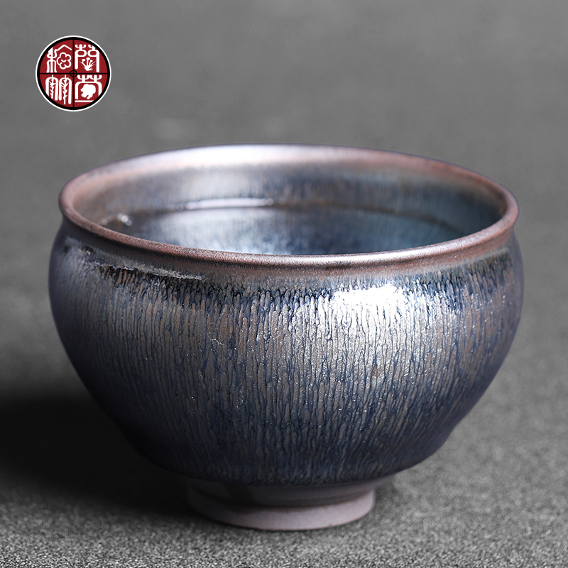 Jianyang built lamp cup retro TuHao lamp cup pure manual large bowl with a single ceramic tea set master cup single CPU