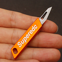 Bianque super mini key knife aluminum alloy small push knife lightweight portable fruit knife keychain express knife hot sale