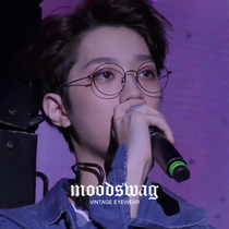 Ink guard small frame glasses frame female face retro small round frame anti-blue light high myopia eyes male Lai Guanlin the same model