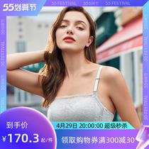 Colorful multi-colored lingerie woman without steel ring thin cup tea fiber Rib Breasted Lace Bra C6917