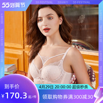 Colorful multi-colored lingerie woman No steel ring to woo in small breasts thick die cup lace bra bra C6916