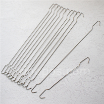 10 thin line double head hook stainless steel invisible iron hook sign poster mall ceiling adhesive hook display hook