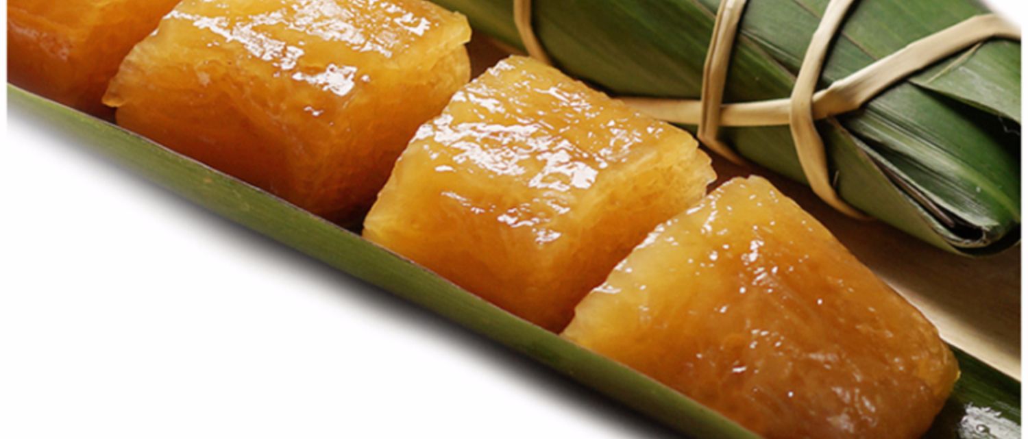 广宁特产灰水粽糍传统凉粽端午粽子即食枧水粽原味手工碱水粽600g