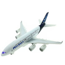 Boeing 777 alloy Airbus A380 childrens pull-back toy Lufthansa aircraft model simulation civil aviation airliner