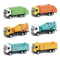 Alloy front sliding mixing concrete city sanitation car bucket car model boy engineering car toy car truck
