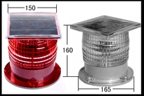 Red green and white three-color solar yacht navigation lights Yacht navigation lights