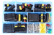 Waterproof connector with fuse set car waterproof rubber shell terminal connector