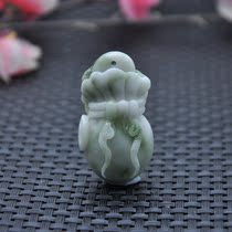Nanyang jade Dushan jade green white jade carved money bag wealth pendant Jade small pendant mens and womens jade