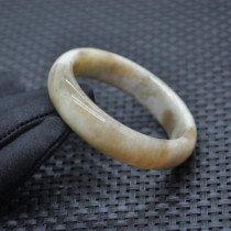 Nanyang jade Dushan jade old material permeable dawn sugar material Dushan bracelet 53 5 flat womens bracelet bracelet jewelry