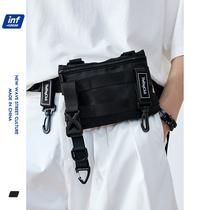 Tide bag men multi-functional tactical function pocket male and female personalized shoulder-strapped bag mini-chest bag