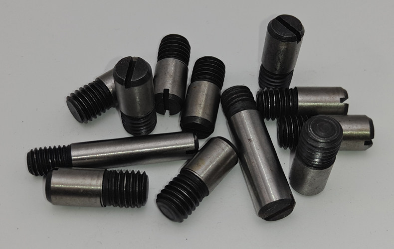 gb878螺尾柱销/一字开口销/圆柱销子/开尾圆柱销/外螺纹销m4-m20_双氙