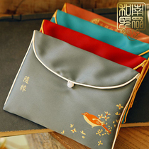 So the palace style woven embroidered storage bag Chinese retro storage bag bag hand pocket pocket pocket mobile phone shoulder bag decorative bag
