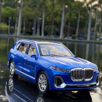 1:24 simulation BMW X7 alloy car model off-road vehicle metal car model six door pull back toy car ornaments